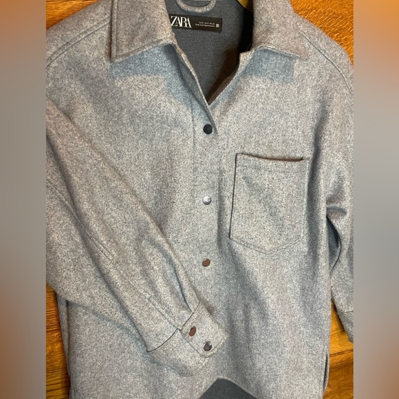 Zara Buttoned Up Soft Overshirt - Picture 2 of 6